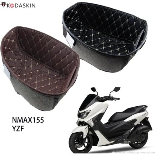 MOtorcycle PU Leather Rear Trunk Cargo Liner Protector Motorcycle Seat Bucket Pad for NMAX 155 nmax155 yamaha Accessories 16-20