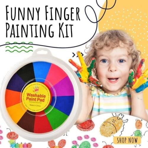 DIY palm rubbing graffiti finger color painting kit