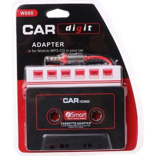 New 3.5mm Car AUX Audio Tape Cassette Adapter Converter For Car CD Player MP3