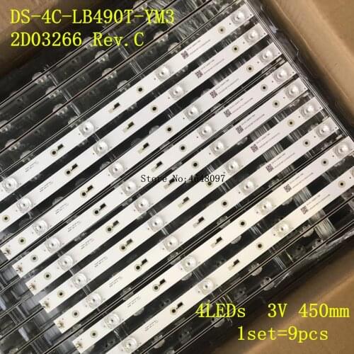 TCL lamp strip Shineon 2D03266 rev. c LCD backlight strip DS-4C-LB490T-YM3 lamp strip
