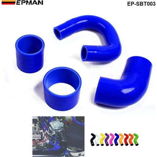 Silicone Intercooler Radiator Turbo Hose Kit For Subaru Impreza GC8 EJ20 2.0 STi 99-00(4pcs) EP-SBT003