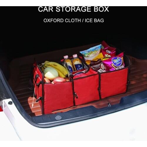 Folding Trunk Storage Box For Car Insulation Bag Multifunction Auto Organiser Box Automotive Ice Bag Stowing Tidying