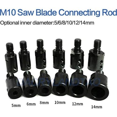 M10 Saw blade connecting rod shaft angle grinder accessories table saw grinder shaft coupling 5mm/6mm/8mm/10mm/12mm /14mm