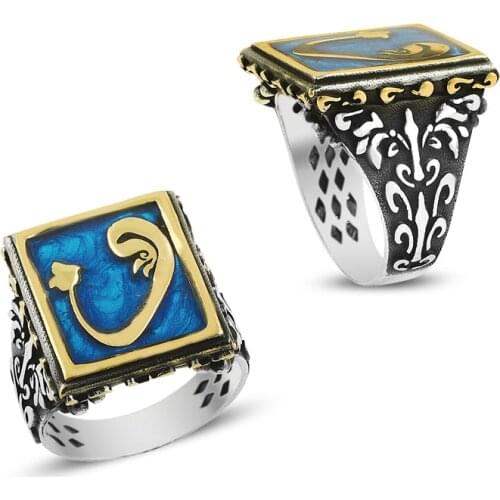 925 Silver Deep Ocean Designed Traditional Rings