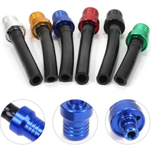 Universal CNC Aluminum Fuel Tank Air Vent Gas Cap Exhaust Pipe Fuel Tank Switch Two-way Vent Valve For Motorcycle Dirt Pit Bike