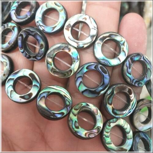 26pcs nature abalone shell saltwater mother of pearl round shape size 15mm for women bracelets making diy loose shell beads