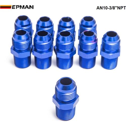 10PCS/LOT Oil cooler fitting AN10-3/8''NPT (blue,H Q) TK-FITTING AN10-3/8''NPT