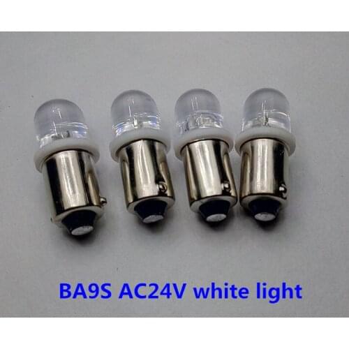 10pcs LED BA9S AC24V Indicator light ba9s 24vac led Instrument light led ac24v ba9s Button light ac24v led ba9s red yellow blue