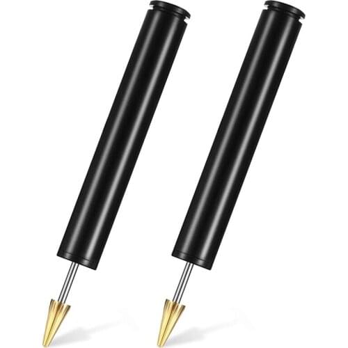 2 Pieces Leather Edge Dye Pens Edge Roller Applicator Black Leather Edge Printing Tools for Leather DIY Crafts