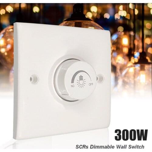 300W LED Light Switch Dimming Lamp Adjustable Brightness Controller Dimmer AC 200-240V