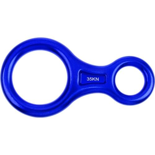 35KN Figure 8 Descender Belay Device Climbing Downhill Equipment 14 x 7.2cm