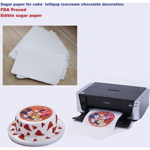 A4 10pcs/lot edible rice paper for cakes lollipop icecream chocolate food printing and decoration