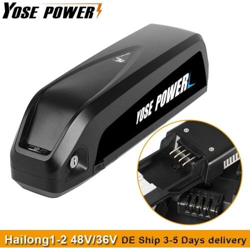 Electric Bike 36V 48V 12.5Ah Hailong Ebike Battery 18650 Lithium E bike Battery with USB for Electric Bicycle 48V Battery Pack
