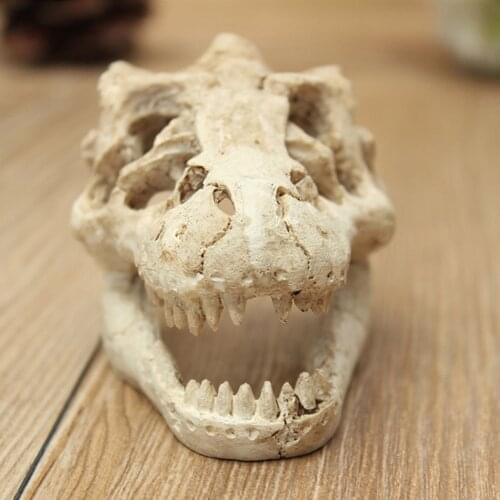 Crocodile Skull Fish Tank Cave Reptile Decoration Aquarium Ornament Halloween