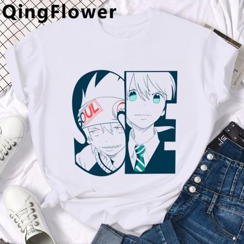 Anime Soul Eater Manga tshirt men streetwear harajuku kawaii grunge white t shirt vintage clothes vintage