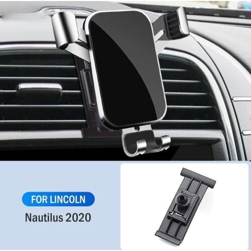 Car Mobile Phone Holder Special Air Vent Mounts Stand GPS Gravity Navigation Bracket For Lincoln Nautilus 2020 Car Accessories