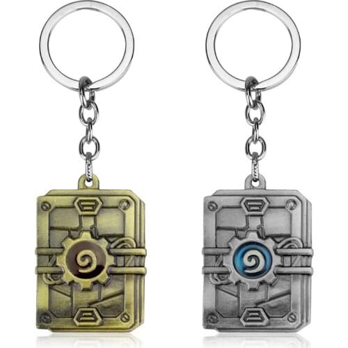 Dongsheng 2 Style Heroes Of War Craft Key Chains 3D Hearthstone Keyring Vintage Metal Keychain For Men Gift -50