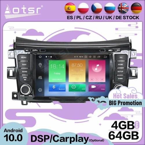 Carplay Multimedia Stereo Android Player For NISSAN NP300 Navara 2014 2015 2016 2017 2018 GPS BT Audio Radio Receiver Head Unit
