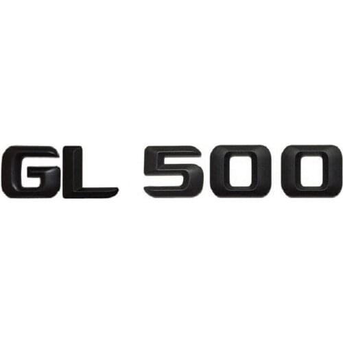 Matt Black " GL 500 " Car Trunk Rear Letters Words Number Badge Emblem Emblems Decal Sticker for Mercedes Benz GL Class GL500