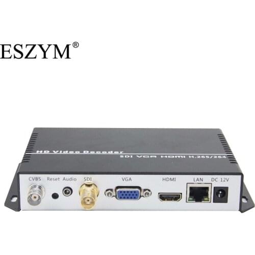 ESZYM H.265/H.264 SDI Video Decoder for Network Streaming Decode like RTMP/RTSP/UDP/HTTP