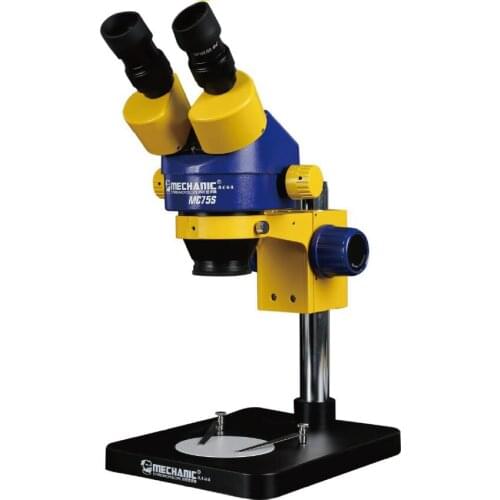 MECHANIC Industrial binocular stereo microscope MC75S-B1 High definition double gear suitable for mobile phone PCB maintenance