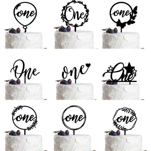 One Wreath Cake Topper Babys 1st Birthday cake topper wreath cake topper One First birthday Party Decoration