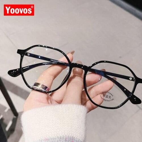 Yoovos Optics Glasses Frame For Women Antiblue Light Spectacle Lens Women Eyeglasses Brand Designer Eyewear Retro Gafas De Mujer