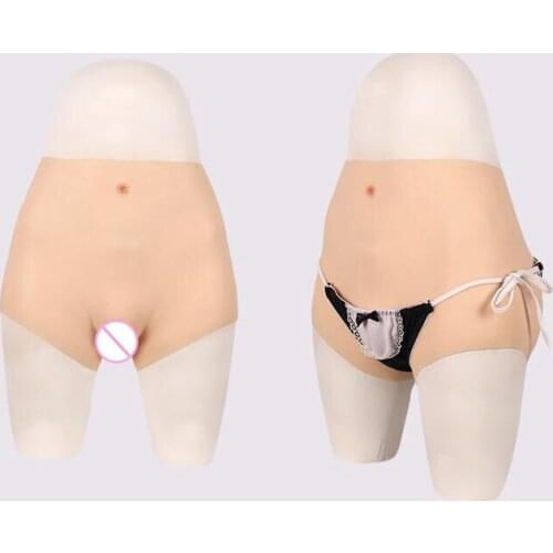 2G 86CM Enhancer Hip Silicone Realistic Vagina Panty Shemale Crossdresser Pussy Pants Transgender Artificial Sex Fake Underwear