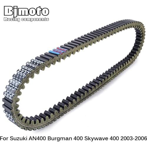 BJMOTO 27601-15F10-000 Motorcycle Clutch Belt Drive Belt For Suzuki AN400 Burgman 400 Skywave 400 2003 2004 2005 2006