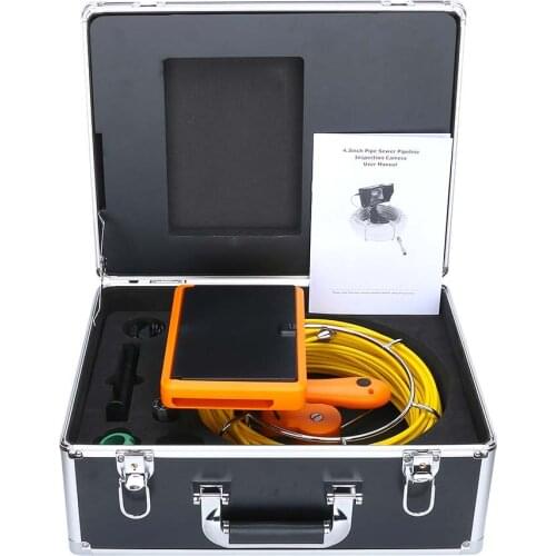 Handheld Industrial Pipeline Sewer Inspection Camera System with Meter Counter / DVR Video recording / WIFI wireless