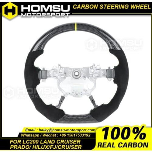 Carbon Fiber Steering Wheel For toyota prado Hilux FJ cruiser LC200 land cruiser Carbon Fiber Steering Wheel