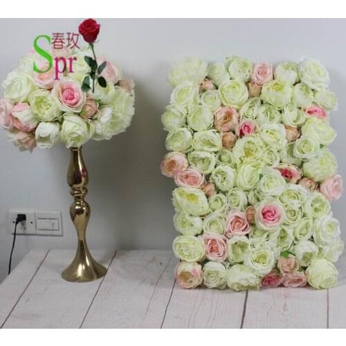 SPR new 10pcs/lot high quality 3D London flower wall wedding backdrop artificial rose hydrangea flower arrangements