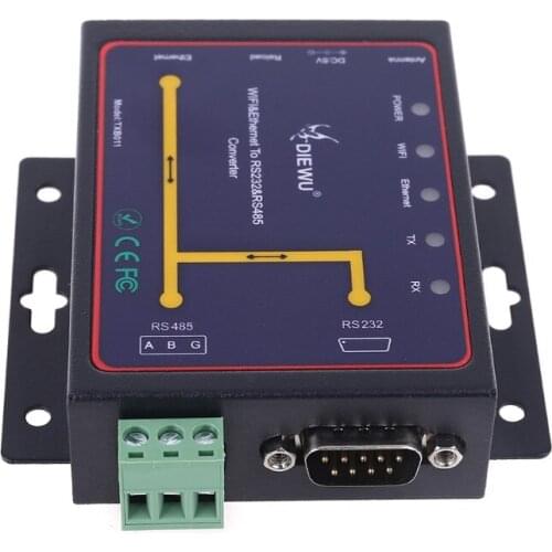 WiFi Ethernet RJ45 to RS232 RS485 Serial Server Support WatchDog Modbus TCP UDP D7YC