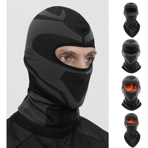 Unisex Winter Balaclava Ski Face Mask Hat Windproof Warm Plush Lined Motorcycle Neck Warmer Gaiter Hood Earflap Cap