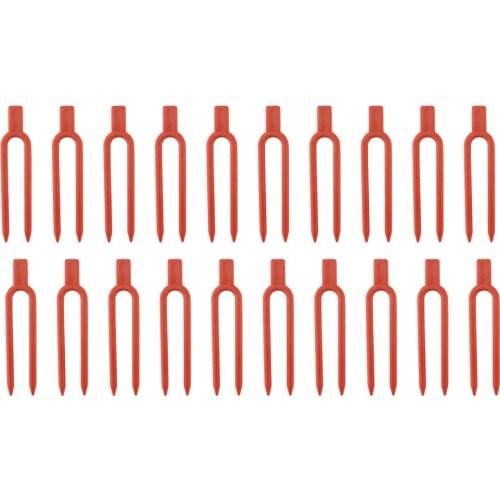 100pcs Farming Clip Strawberry Fork Agricultural Clamps Durable Plastic Environmental Orange 100PCS/Set Gardening Tools