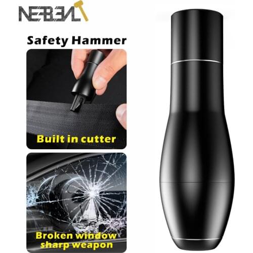 2in1 Mini Car Styling Pocket Auto Emergency Escape Rescue Tool Glass Window Breaking Safety Hammer Keychain Seat Belt Cutter