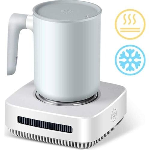 2 In 1 Cup Cooler Coffee Mug Warmer for Office Home Desk Use Heating Cooling Beverage Plate for Water Tea Drinks Milk Beer Cocoa