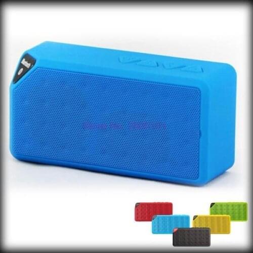 By dhl or ems 20pcs Portable Jambox Style X3 Bluetooth speaker with Mic wireless bluetooth speaker for iPhone iPad Samsung