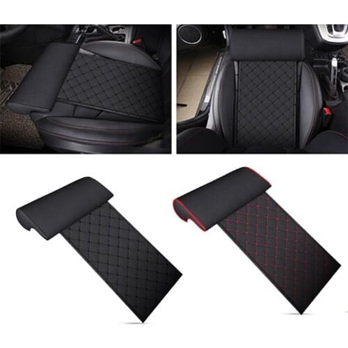 Automobile Seat Leather Leg Pad Support Extension Mat Soft Foot Support Leg Leather Cushion Knee Pad Memory Universal