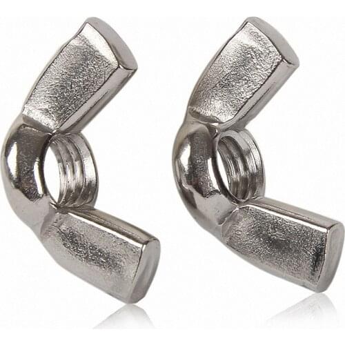 3Pcs DIN315 Wing Nuts Marine Grade 316 Stainless Steel Butterfly Nut For M3 M4 M5 M6 M8 M10 Metric Bolts & Screws