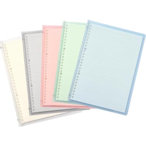 1 Pc Campus Loose Leaf Notebook Thin Portable Smart Ring Binder Note Simple Transparent A5 B5 Notebook Learning Supplies