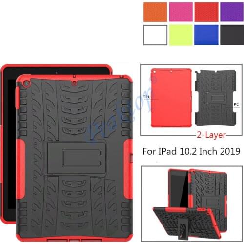 Armor Case For ipad 7th Generation Case Silicone PC Heavy Stand Tablet Cover For Ipad 2019 10 2 case Ipad 7 8th 2020 Capa Cover
