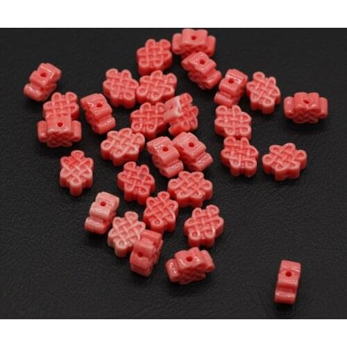 20Pcs Natural Red Coral Beads Through-Hole Isolation Bead For Jewelry Making DIY Necklace Earrings Bracelet Accessory