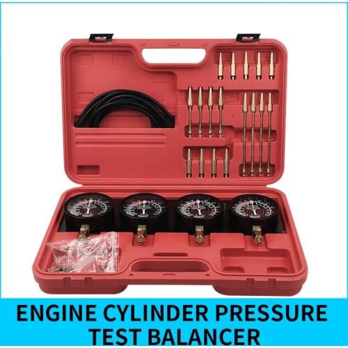 Motorcycle car engine four-cylinder synchronous balance meter four-cylinder pressure test balancer auto repair auto maintenance