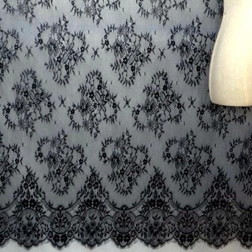 Net yarn soft eyelashes lace fabric wedding veil home screen window lace trim accessories