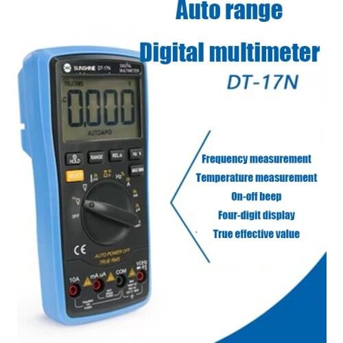 DT-17N high precision lcd display Digital Multimeter 35/6 automatic instrument AC DC voltage current resistance measure Test