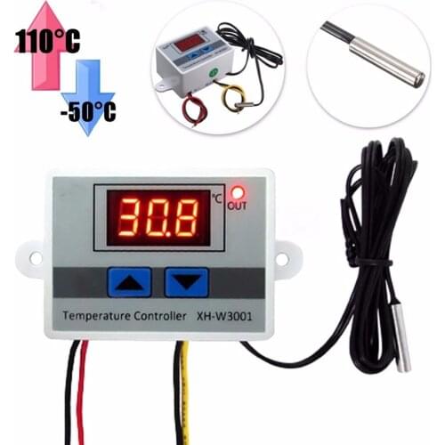 12V 120V Digital LED Temperature Controller Led Digital Thermoregulator Thermostat Temperature Controller Control Switch Meter