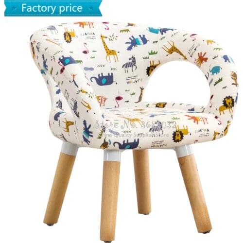 Children Table and Chair Kindergarten Wooden Stool Cartoon Sofa Lovely Baby Dining Table Stool Kids Furniture Toddler Chairs