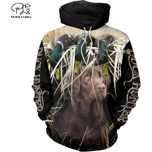 PLstar Cosmos Duck Hunting Animal Hunter Camo Tattoo Dog Tracksuit Pullover Streetwear 3DPrint Zip/Hoodies/Sweatshirts/Jacket 15