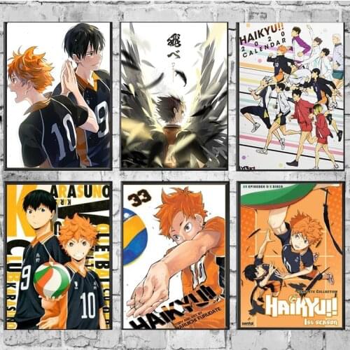 Volleyball boy canvas painting modern anime Haikyuu posters and prints wall art pictures living room wall decoration painting